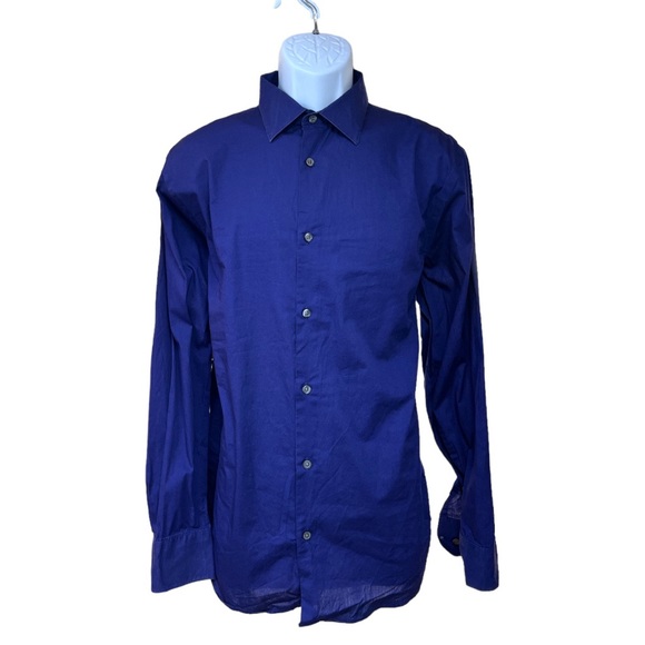 Sz L 16-16.5 Long Sleeve Banana Republic Slim Fit Button Down - Picture 2 of 6